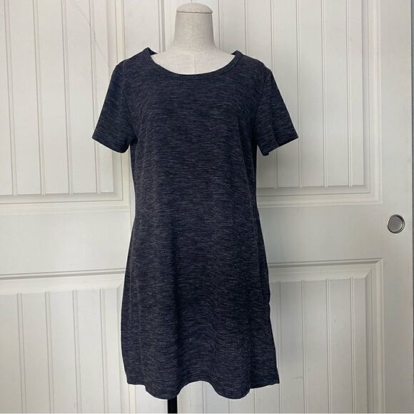 32 Degrees Cool Womens Stretch Round Neck Short Sleeve A-Line Dress Gray Medium - Picture 10 of 10